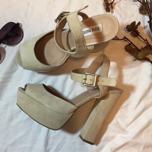STEVE MADDEN | suede platform heels - Picture 2 of 8